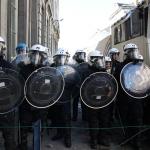 Riot In Brussels Over Budget Cuts
